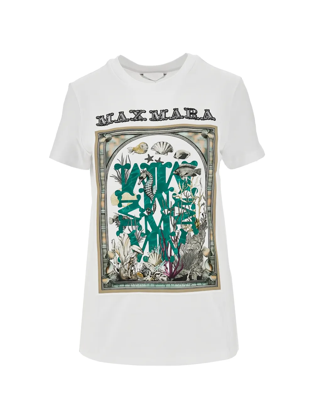 Max Mara Mxmspadino printed T-shirt - Bianco