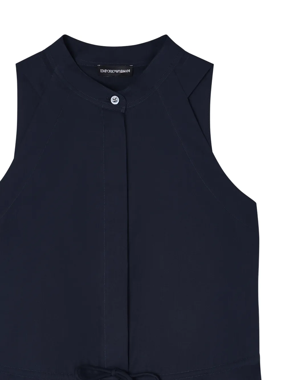 Emporio Armani Mouwloze maxi-jurk Blauw
