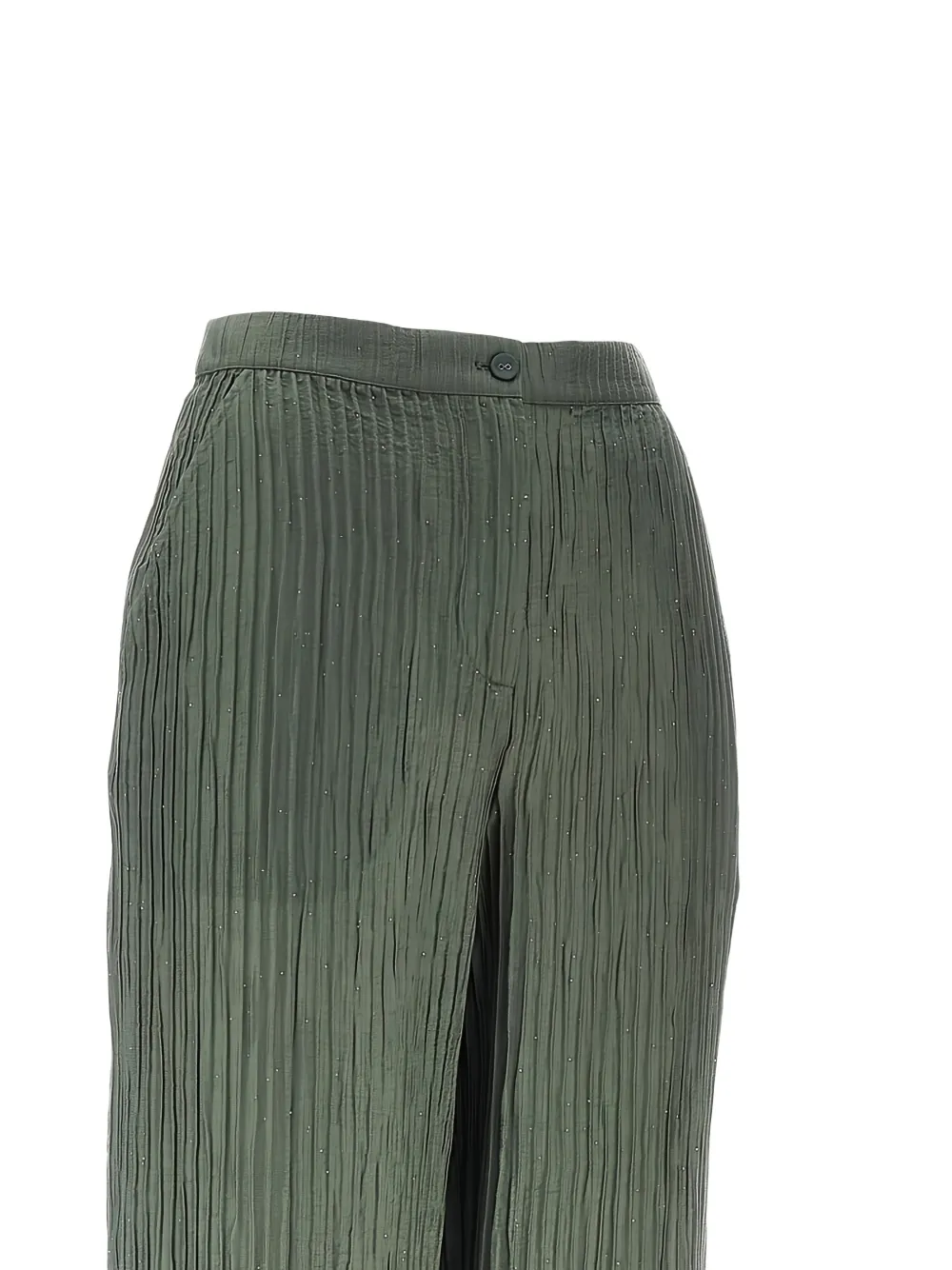 Emporio Armani Broek met knoopsluiting Groen