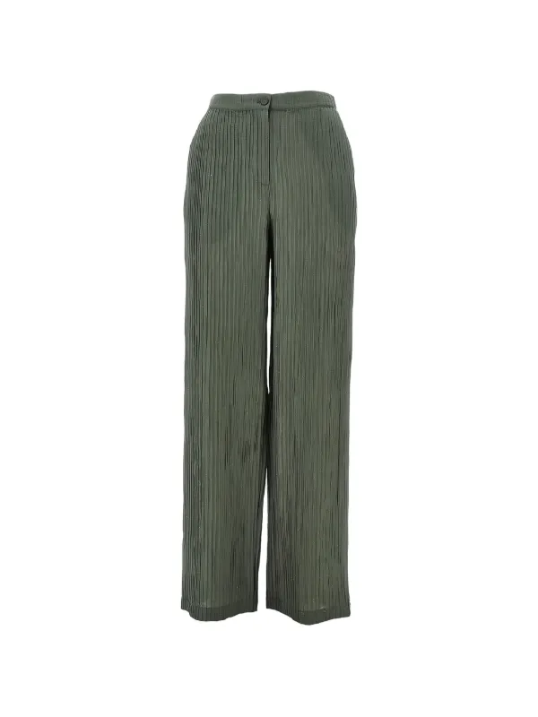 Emporio Armani Button-fastening Trousers in Green