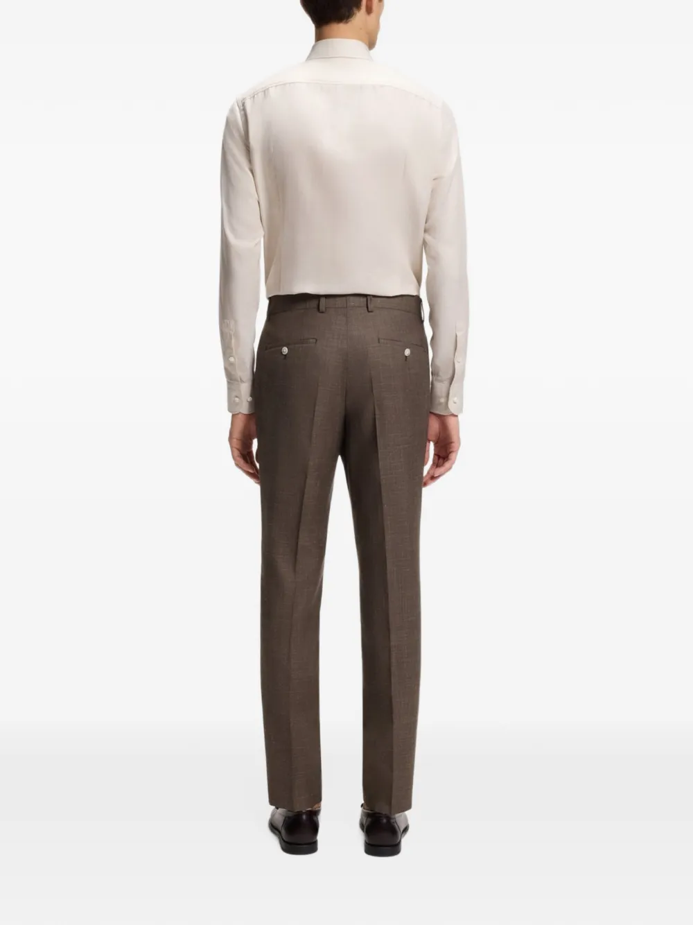 BOSS Slim-fit pantalon Bruin