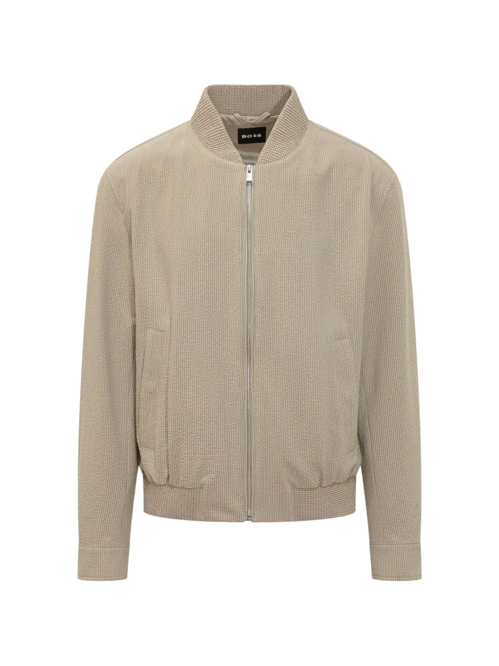 BOSS zip-up bomber jacket - Toni neutri