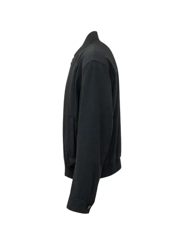 BOSS Textured Zip Jacket | Blue | FARFETCH