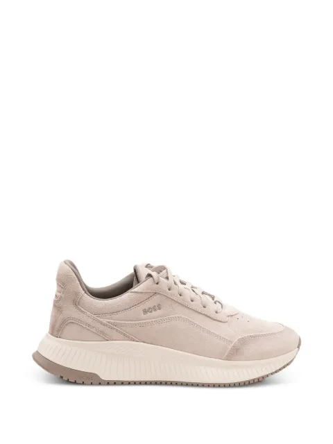 BOSS Evo Run panelled suede sneakers