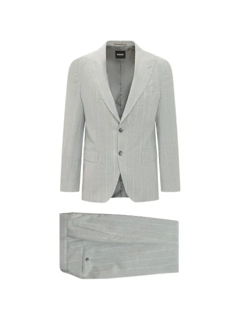 BOSS striped-pattern suit