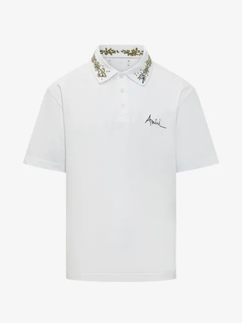 AMIRI polo à col à fleurs