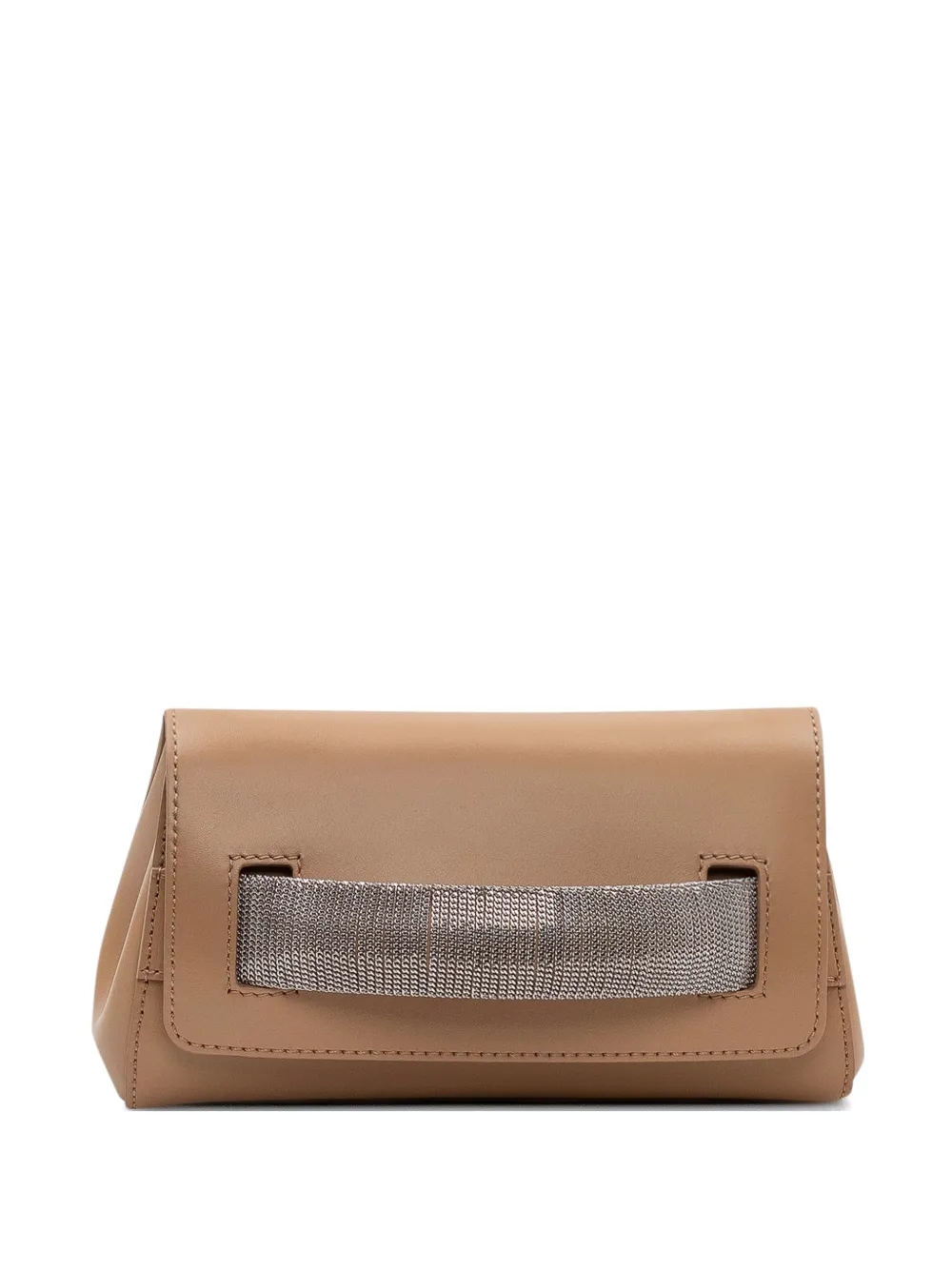 Orciani chain gossip xs-alba clutch bag - Toni neutri