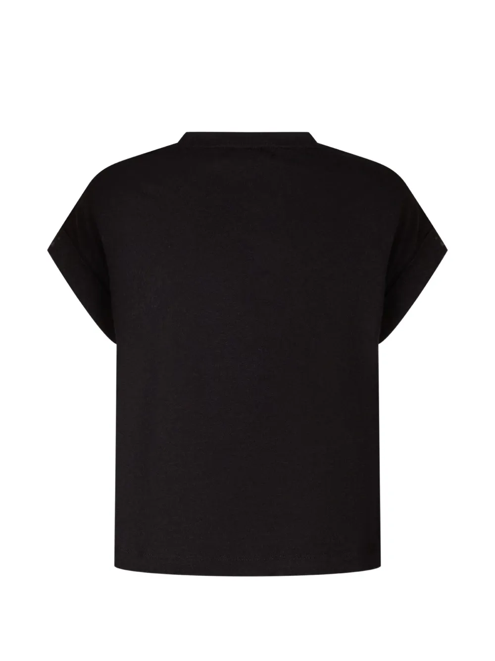 Elisabetta Franchi La Mia Bambina T-shirt met geknoopt detail Zwart
