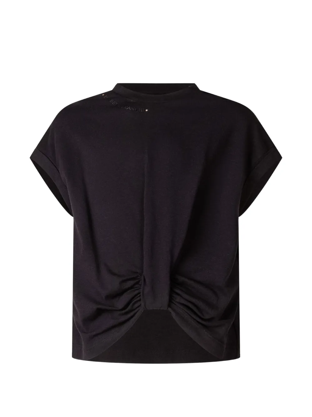 Elisabetta Franchi La Mia Bambina knot-detail T-shirt - Nero