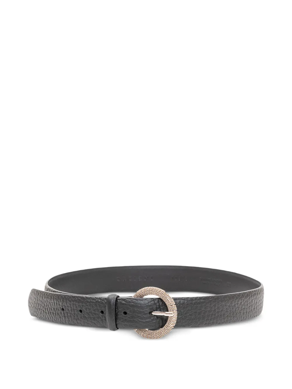 Orciani pebbled leather belt - Schwarz