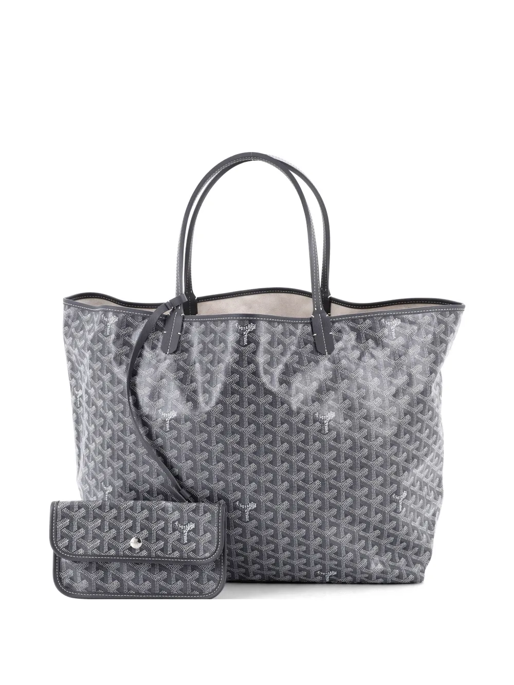 Goyard Pre-Owned Saint Louis Coated Canvas GM Tote Bag | Grey