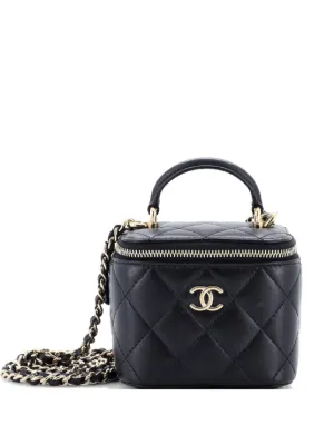 CHANEL Pre-Owned ココ エナメル トップハンドル フラップ バッグ