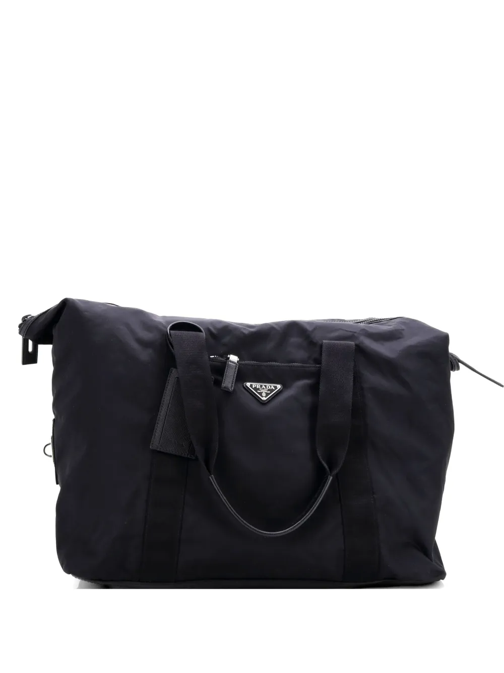 Prada Pre-Owned Weekend Duffle Bag Tessuto Large travel bag - Black
