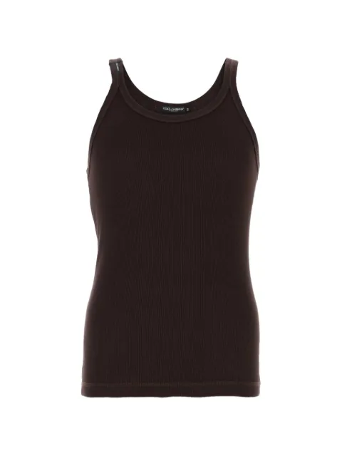 Dolce & Gabbana round neck cotton tank