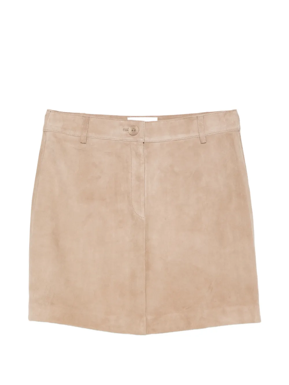 ALPHA STUDIO suede mini skirt - Toni neutri