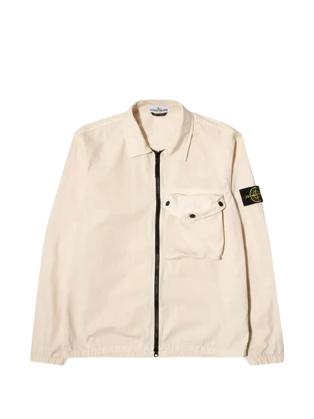 Stone Island Giacca-camicia con applicazione Compass - Toni neutri