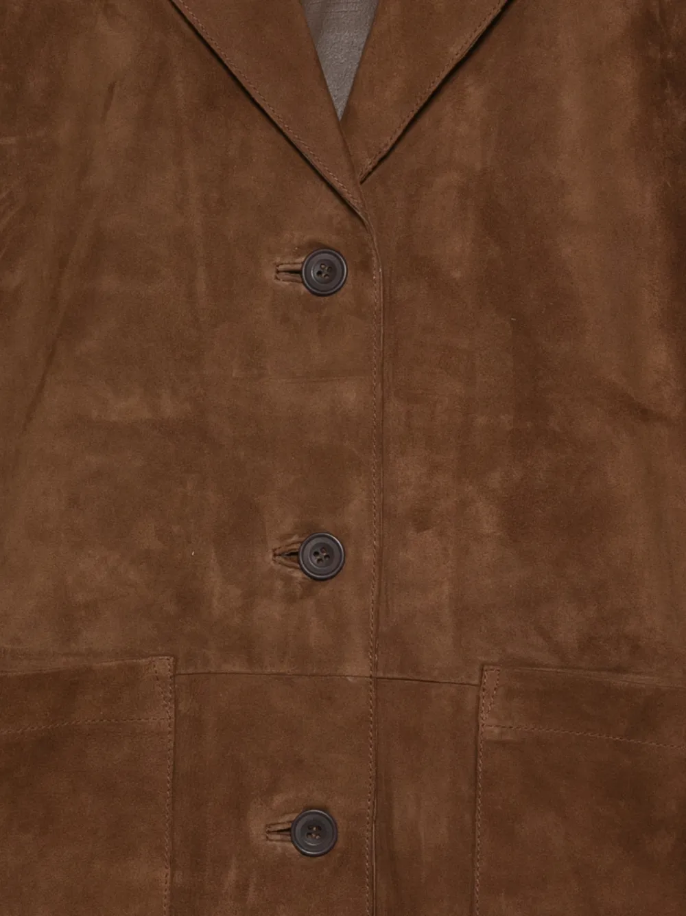  Alpha Studio Patch-pocket Suede Blazer - Brown 
