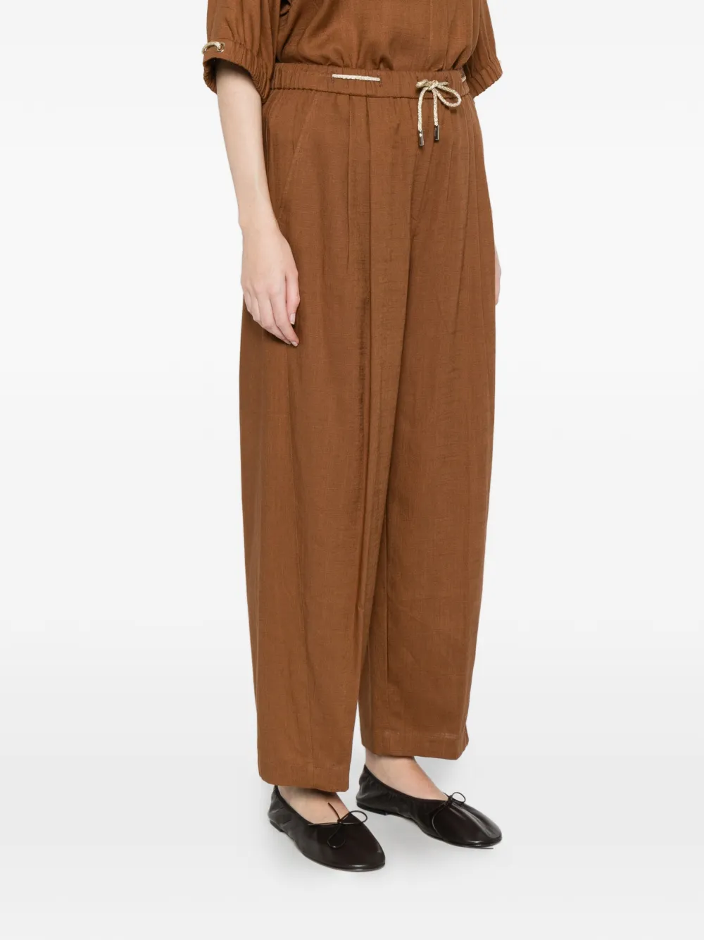  Herno Drawstring Trousers - Brown 