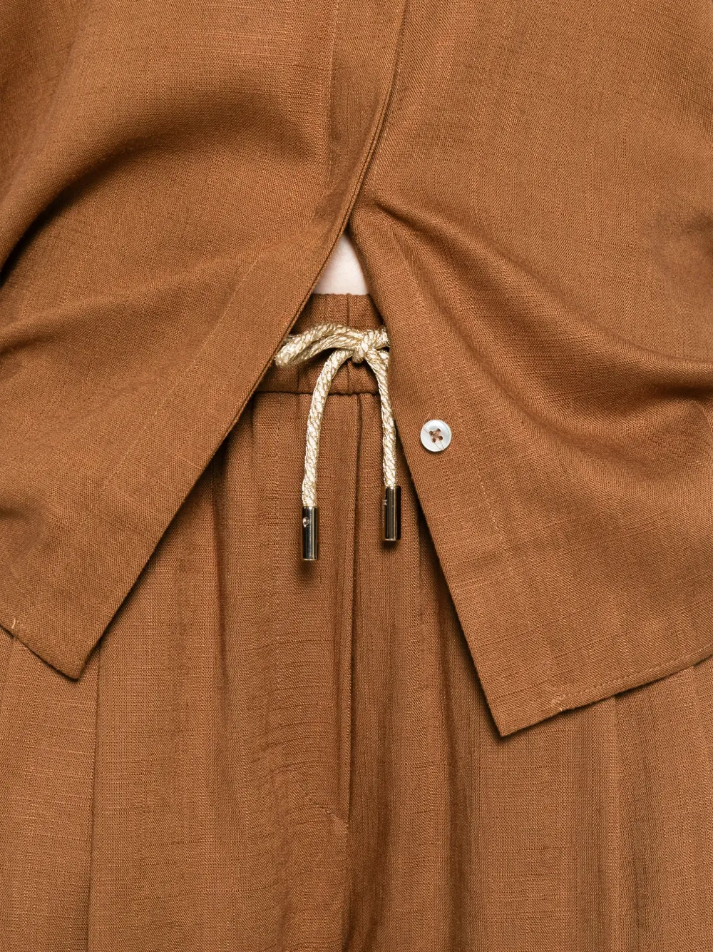 Herno Broek met trekkoord Bruin