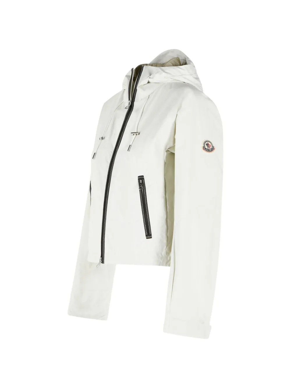 Moncler Lasanca jack met capuchon en rits Wit