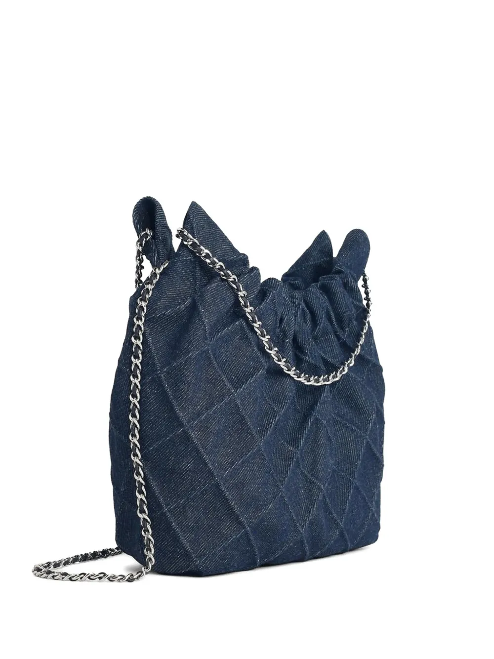  Tory Burch Fleming Quilted Mini Bag - Blue 