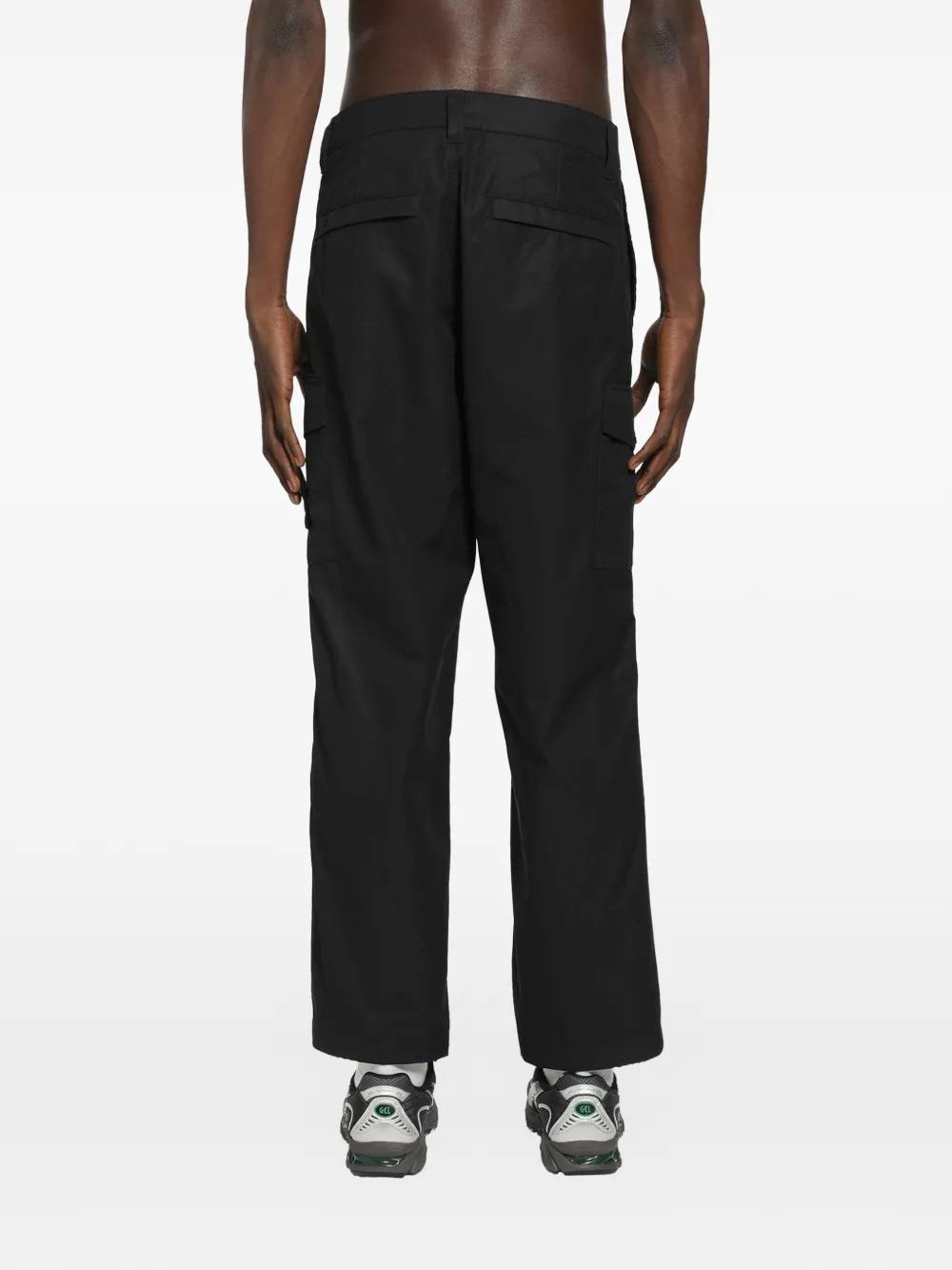  Stone Island Pantaloni Con Tasca Cargo - Nero 