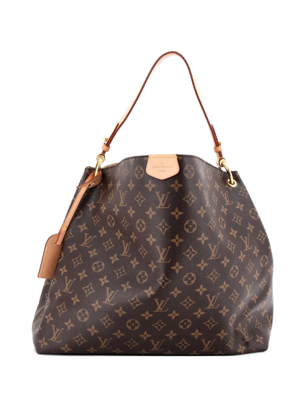 Louis Vuitton Pre-Owned Graceful Handbag Monogram Canvas MM hobo bag - Marrone