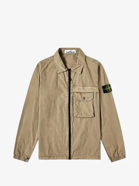 Stone Island chest-pocket zipped jacket