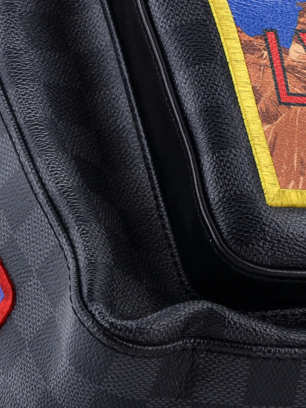 Josh Alps Patches Damier Graphite Backpack