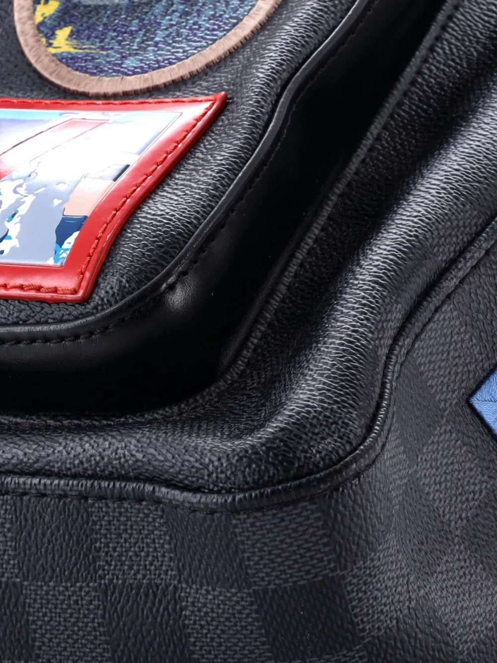Josh Alps Patches Damier Graphite Backpack