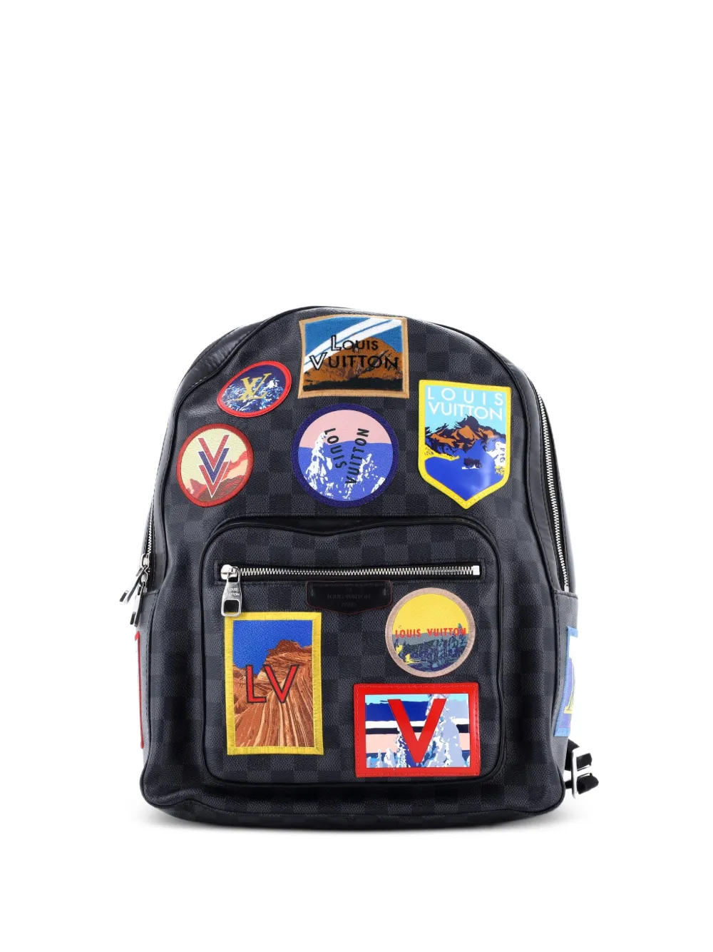 Louis Vuitton Pre-Owned Josh Alps Patches Damier Graphite backpack - Nero