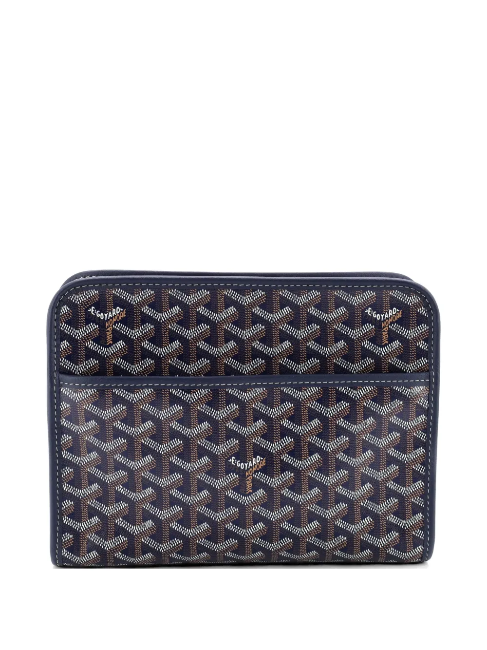 Goyard Pre-Owned Jouvence Toiletry Pouch Coated Canvas MM clutch bag - Blu