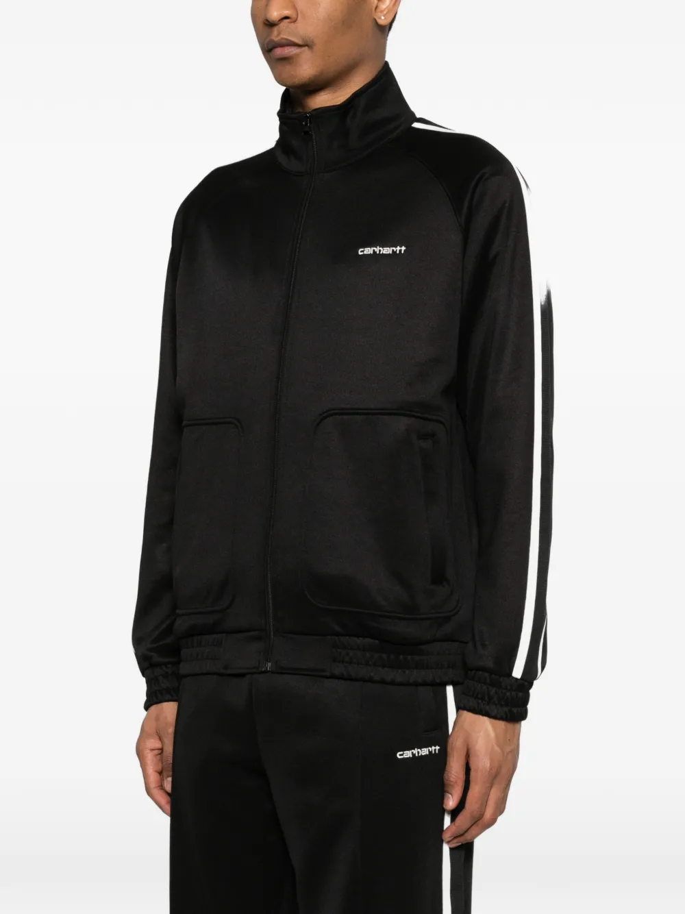 Carhartt WIP Sweater met logo en rits Zwart