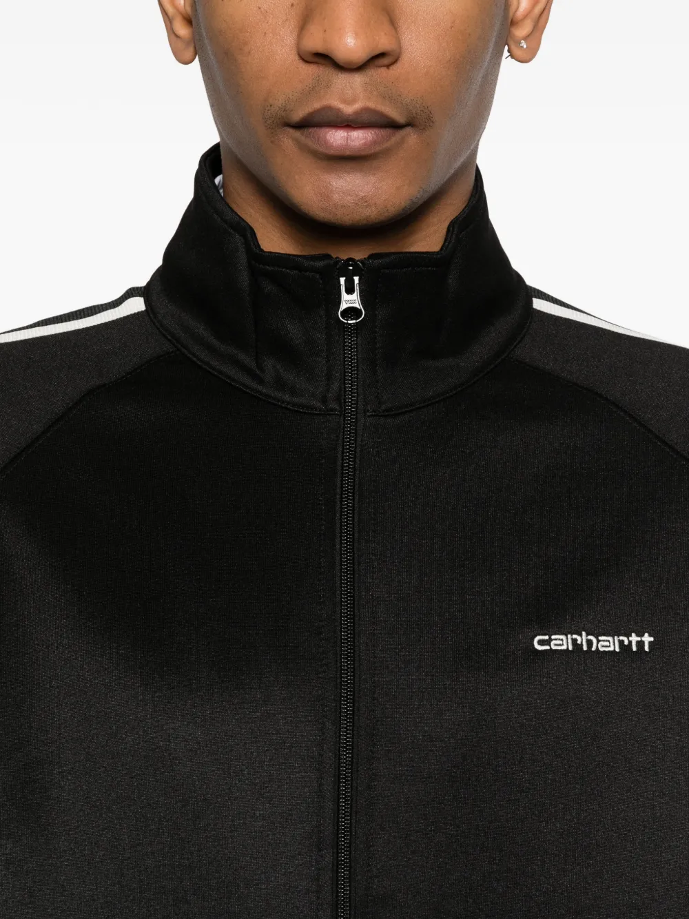 Carhartt WIP Sweater met logo en rits Zwart