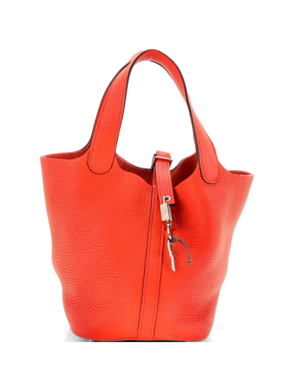 Hermès Pre-Owned Picotin Lock Bag Clemence PM bucket bag - Arancione