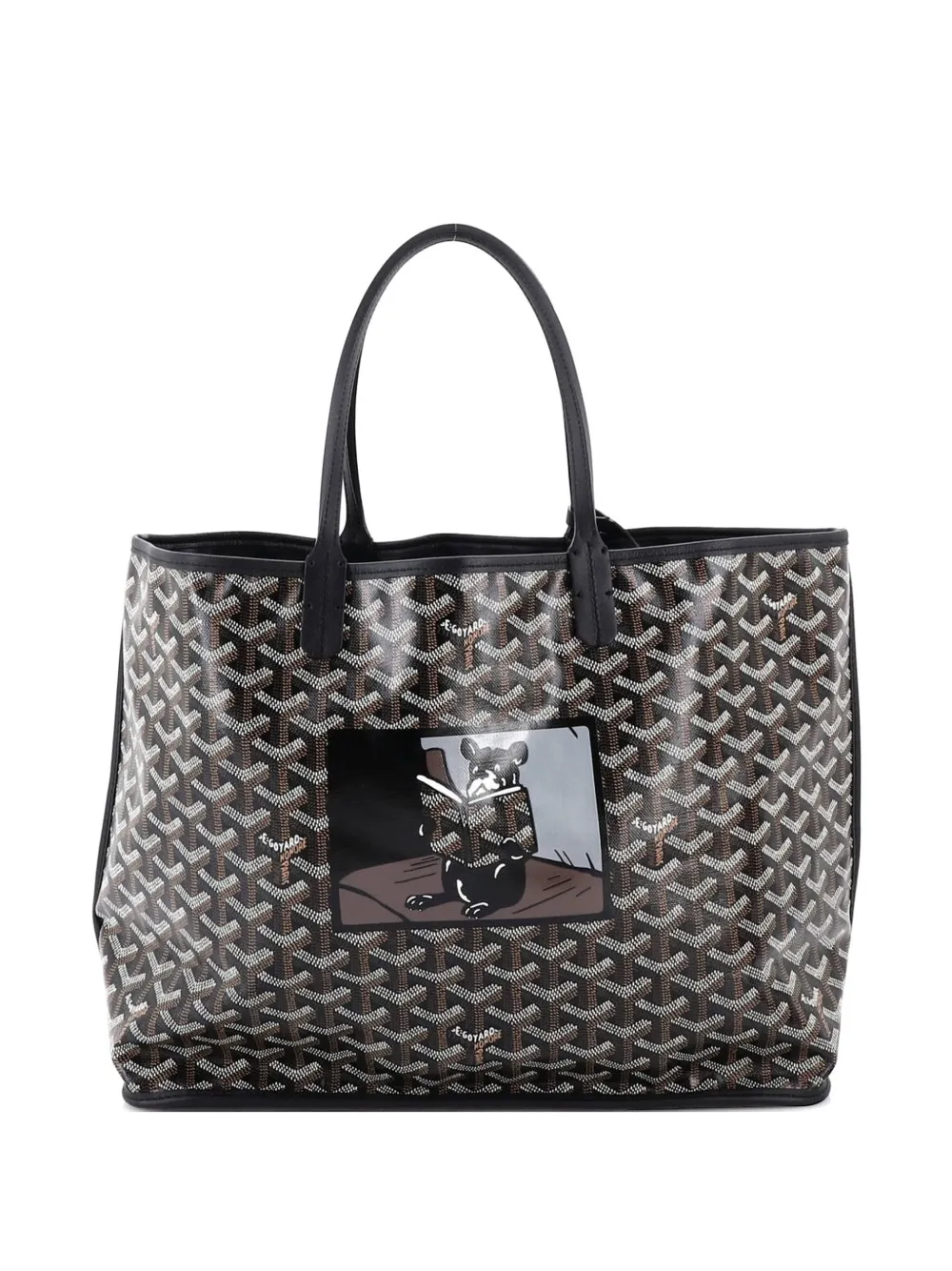 Goyard Pre-Owned Anjou Reversible Printed Coated Canvas PM tote bag - Nero