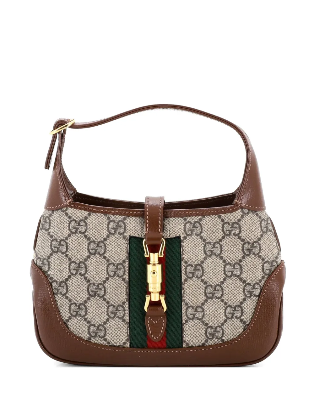 Gucci Pre-Owned Jackie 1961 GG Coated Canvas Mini hobo bag - Marrone