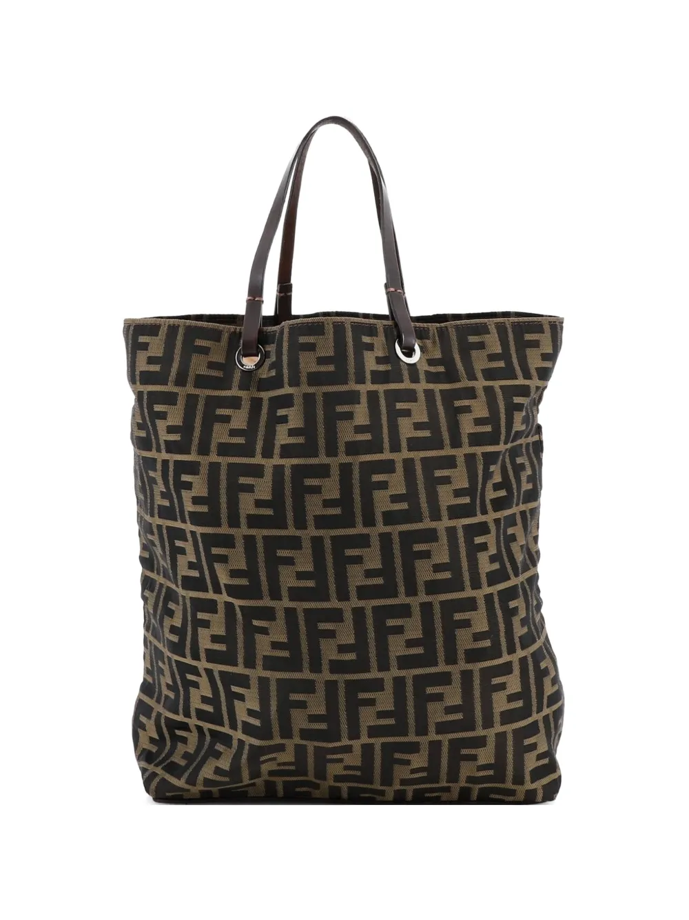 Fendi Pre-Owned Vintage Open Zucca Canvas Medium tote bag - Marrone