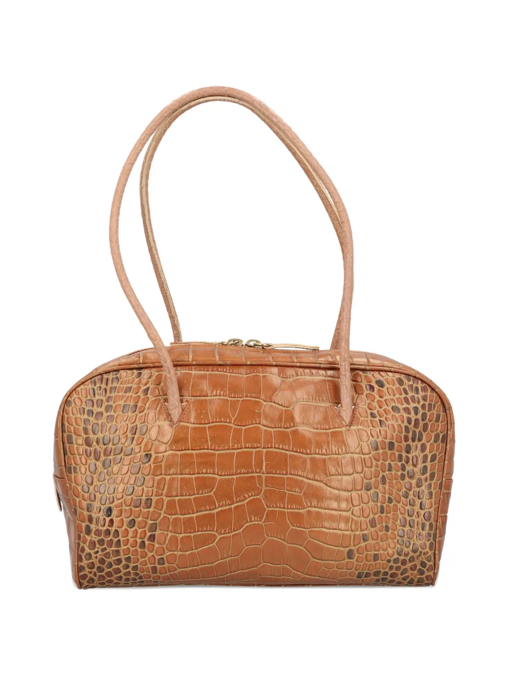 Vintage 1990s top-handle tote bag - Brown