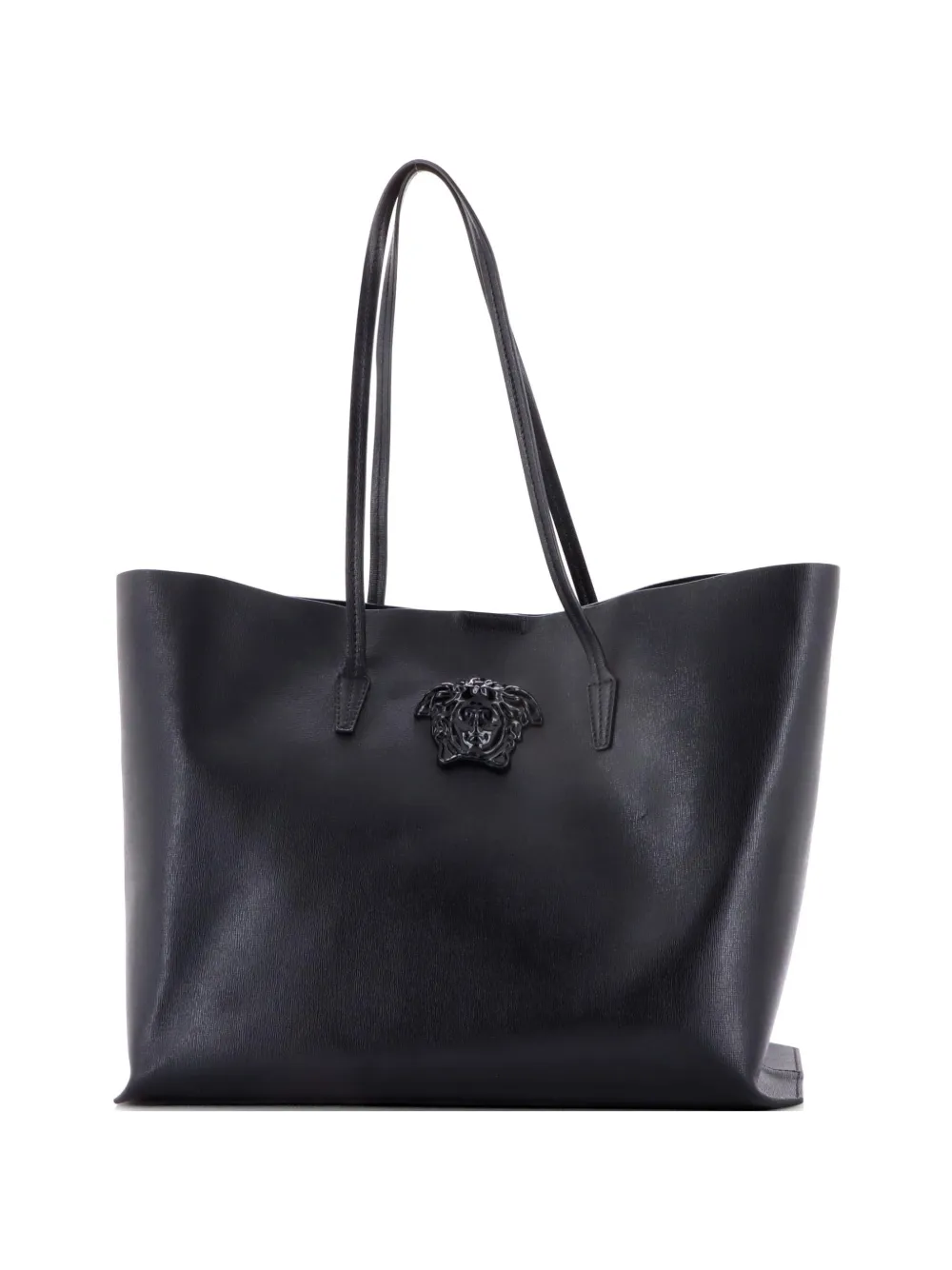 Versace Pre-Owned Palazzo Medusa Shopper Leather Large tote bag - Black