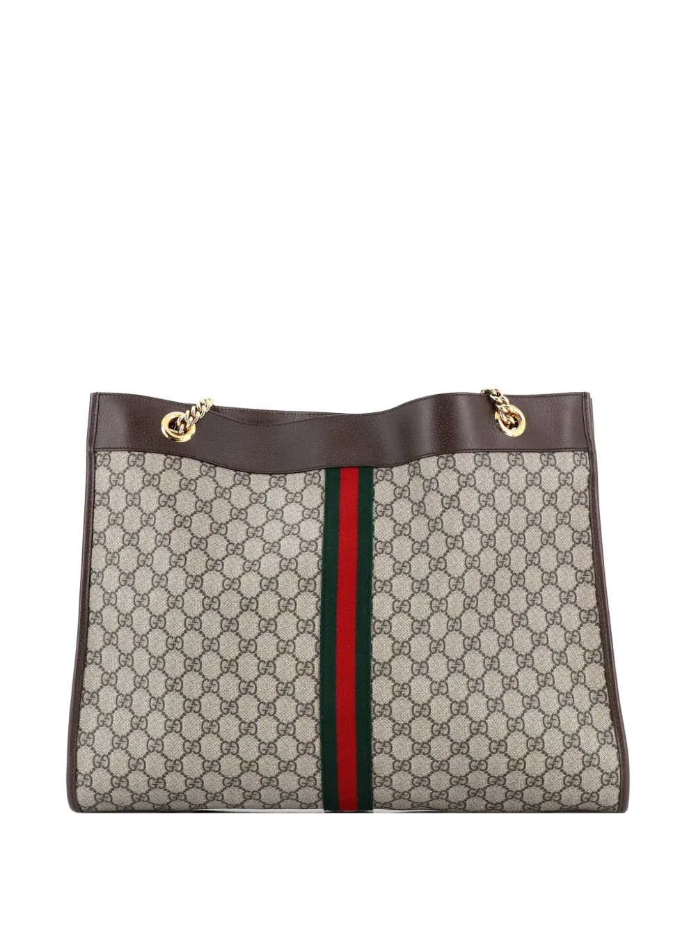 Rajah Chain Gg Coated Canvas Large Tote Bag