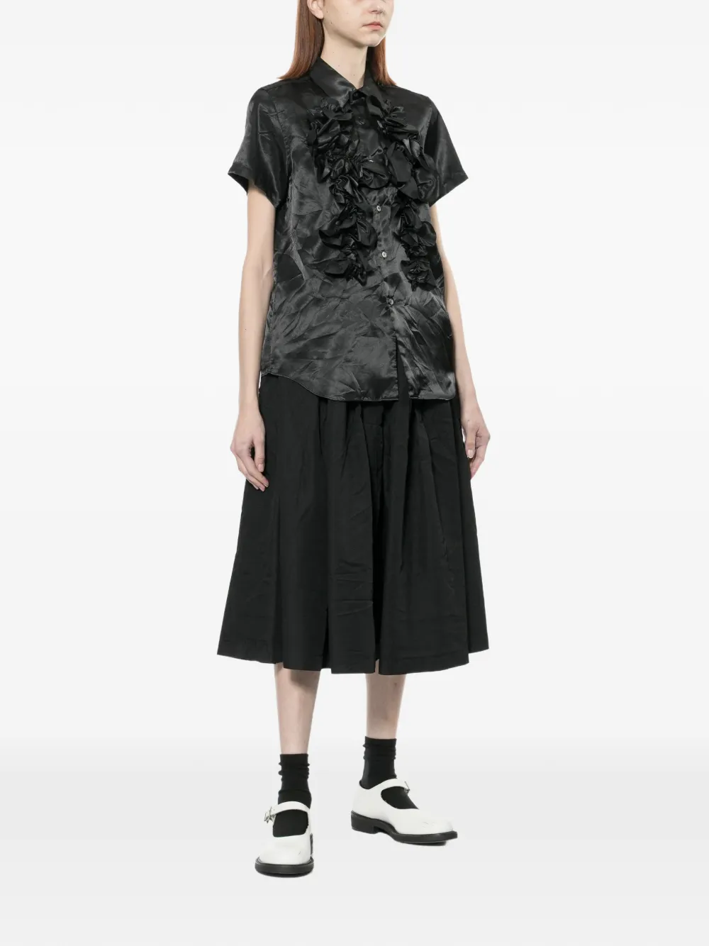  Comme Des Garçons Comme Des Garçons Satin Shirt - Black 