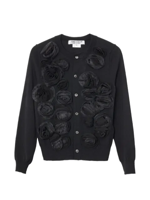 Comme Des Garçons Comme Des Garçons — floral-appliqué cardigan