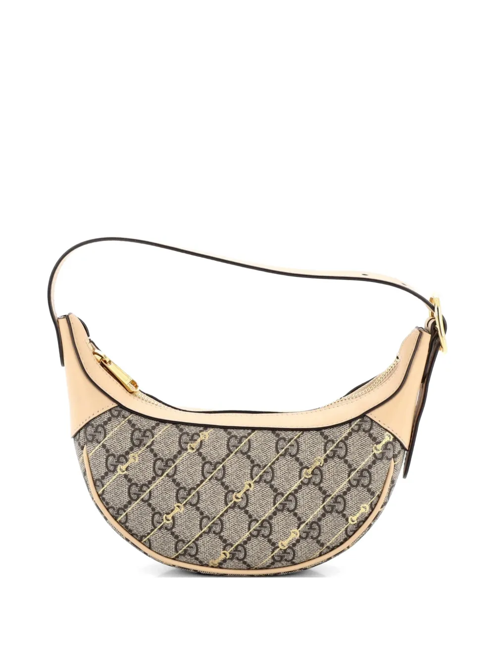 Gucci Pre-Owned Ophidia Half Moon Bag Print GG Coated Canvas Mini hobo bag - Toni neutri