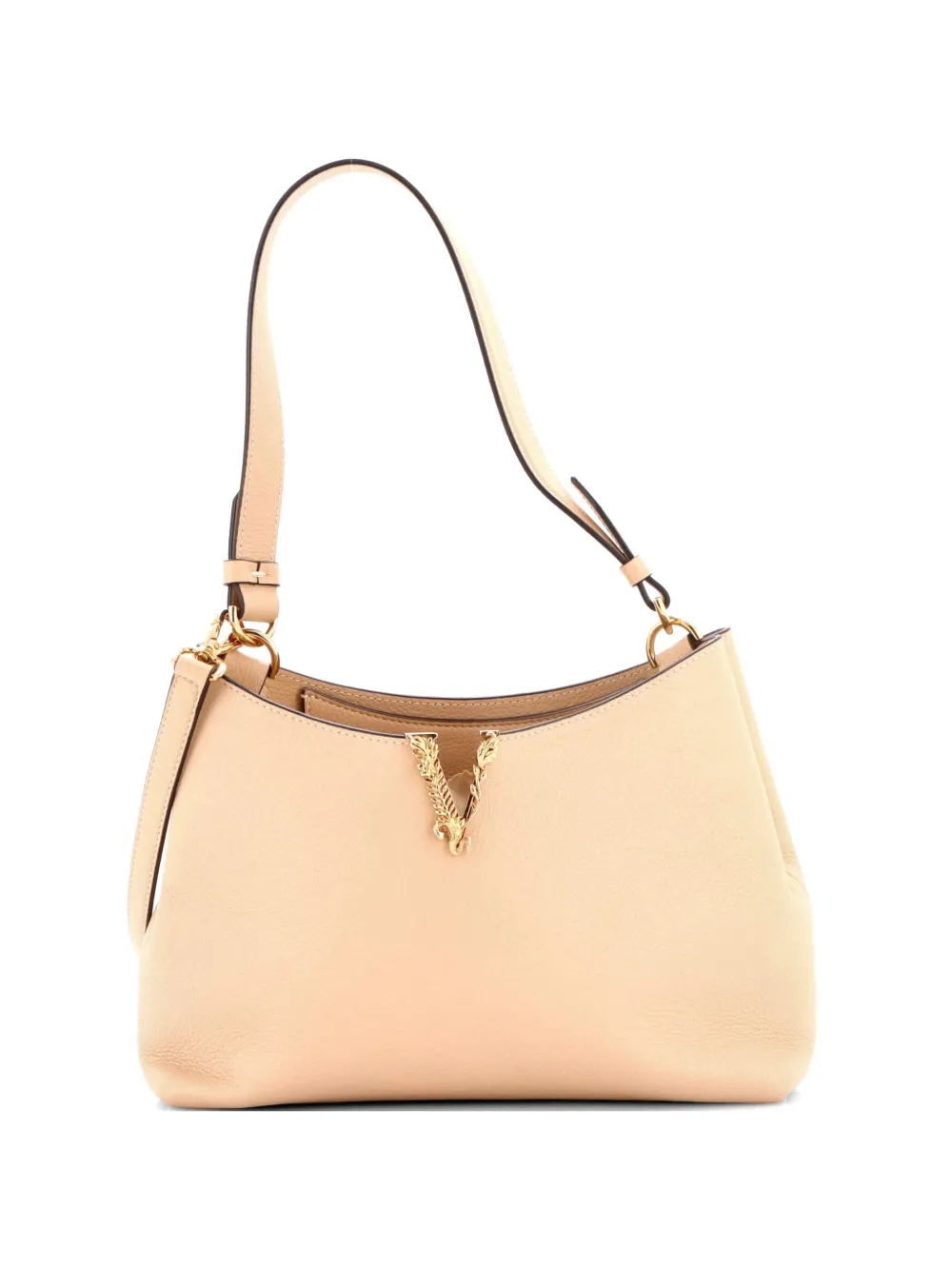 Versace Pre-Owned Virtus Leather Small hobo bag - Toni neutri