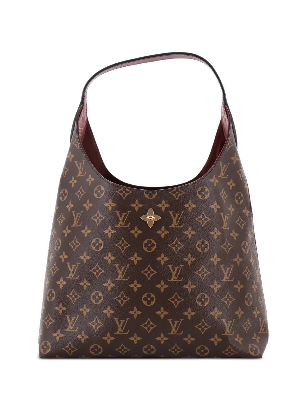 Louis Vuitton Pre-Owned Borsa passepartout Flower in tela e pelle con monogramma - Marrone