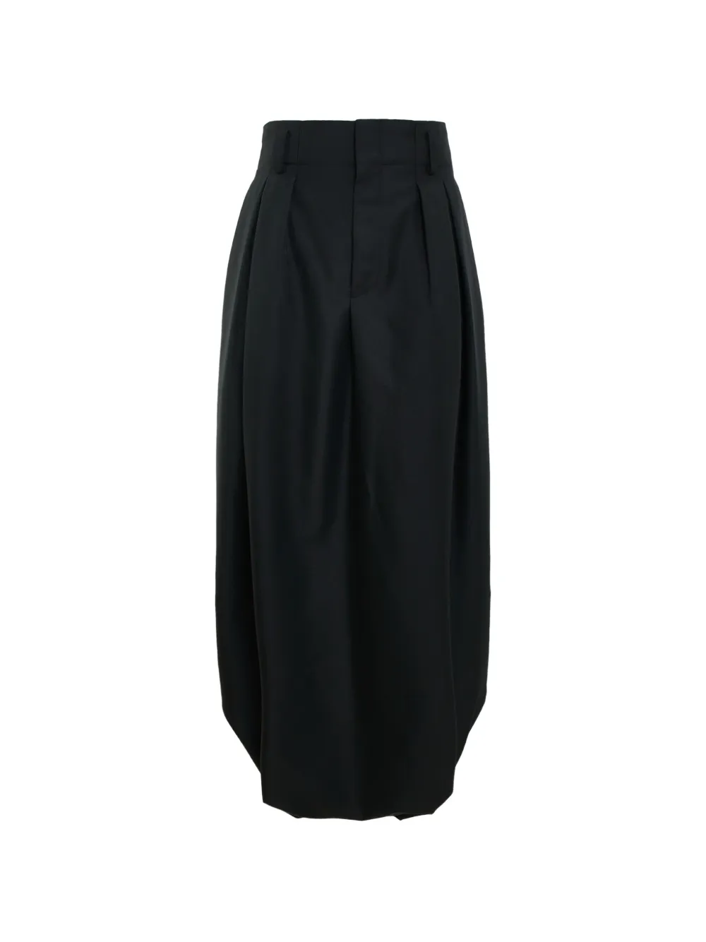 Comme Des Garçons pleated balloon midi skirt - Schwarz