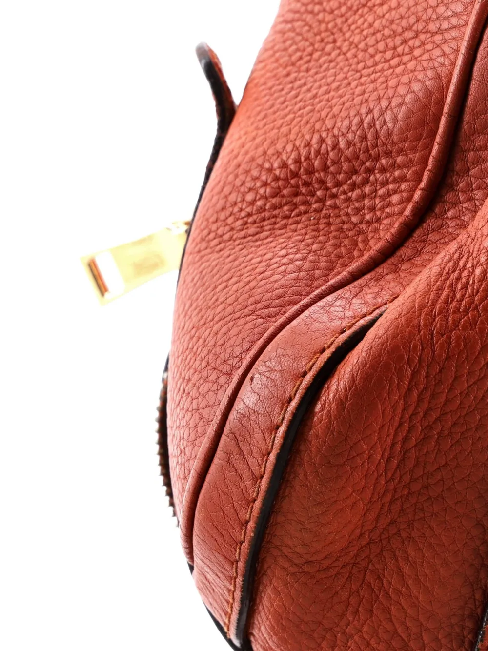 Vintage Web Boston Bag Leather Small Shoulder Bag