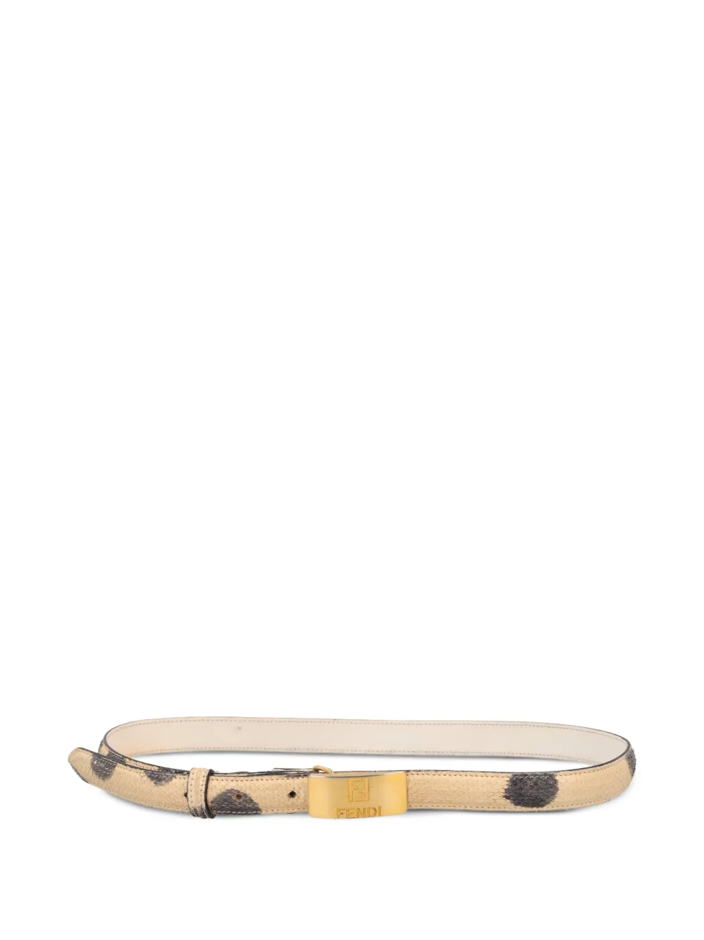 Fendi Pre-Owned polka-dot buckle belt - Toni neutri