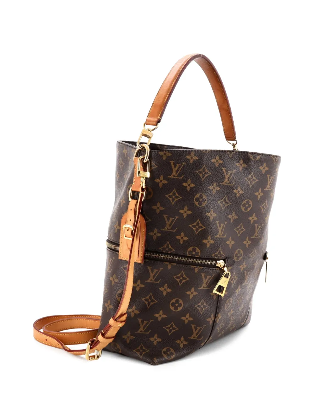 Melie Handbag Monogram Canvas hobo bag